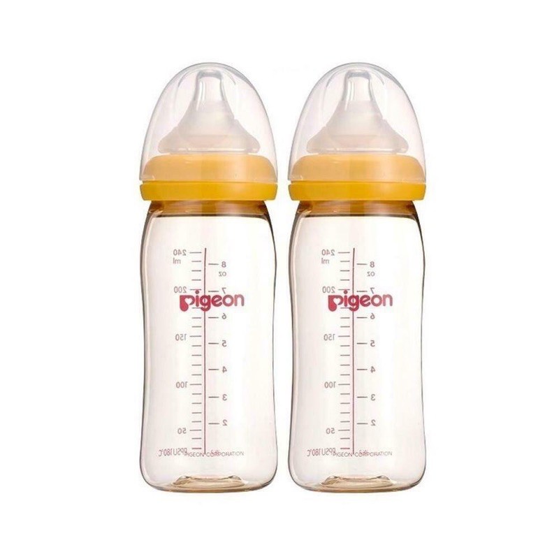 Bình sữa pigeon SofTouch cổ rộng 160ml/240ml