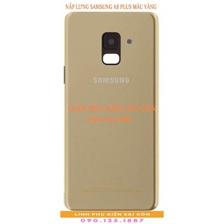 NẮP LƯNG SAMSUNG A8 PLUS MÀU VÀNG