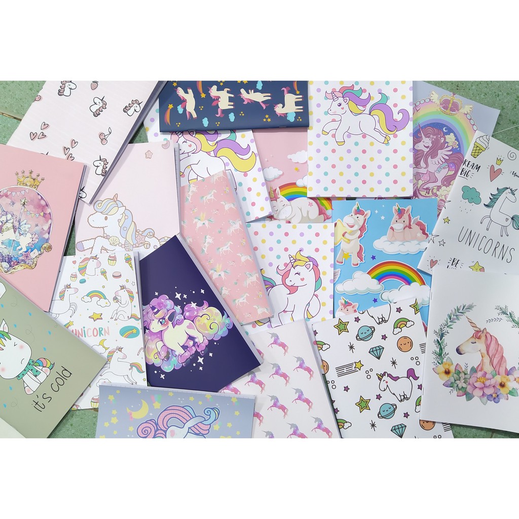 Vở NGỰA THẦN unicorn V29 kẻ ngang 72trang cấp 2 17x25cm