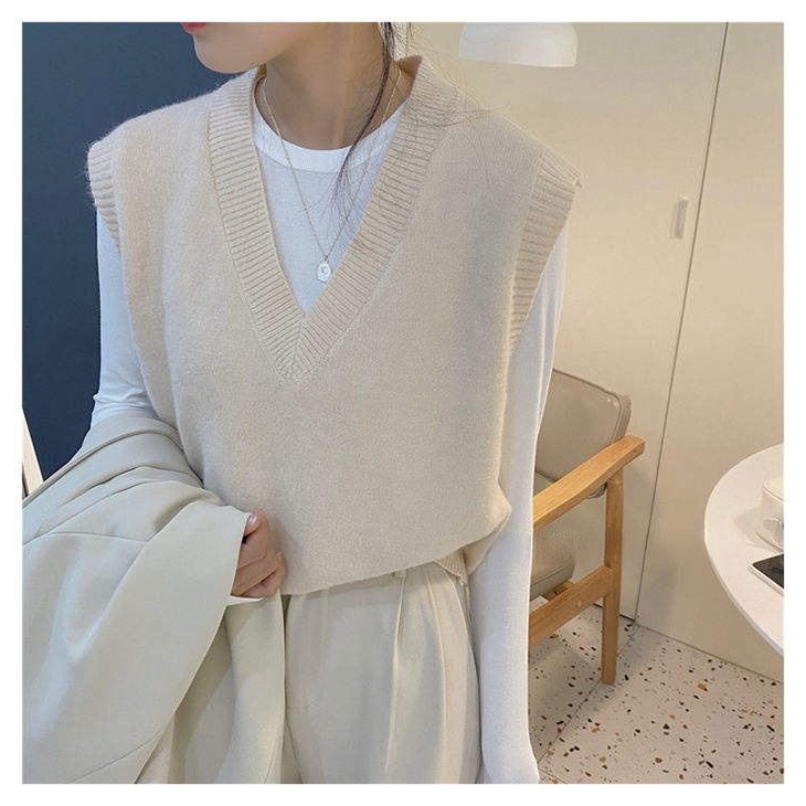 Áo sát nách dệt kim nhiều màu sắc tùy chọn phong cách retro đa năng thời trang dành cho nữ