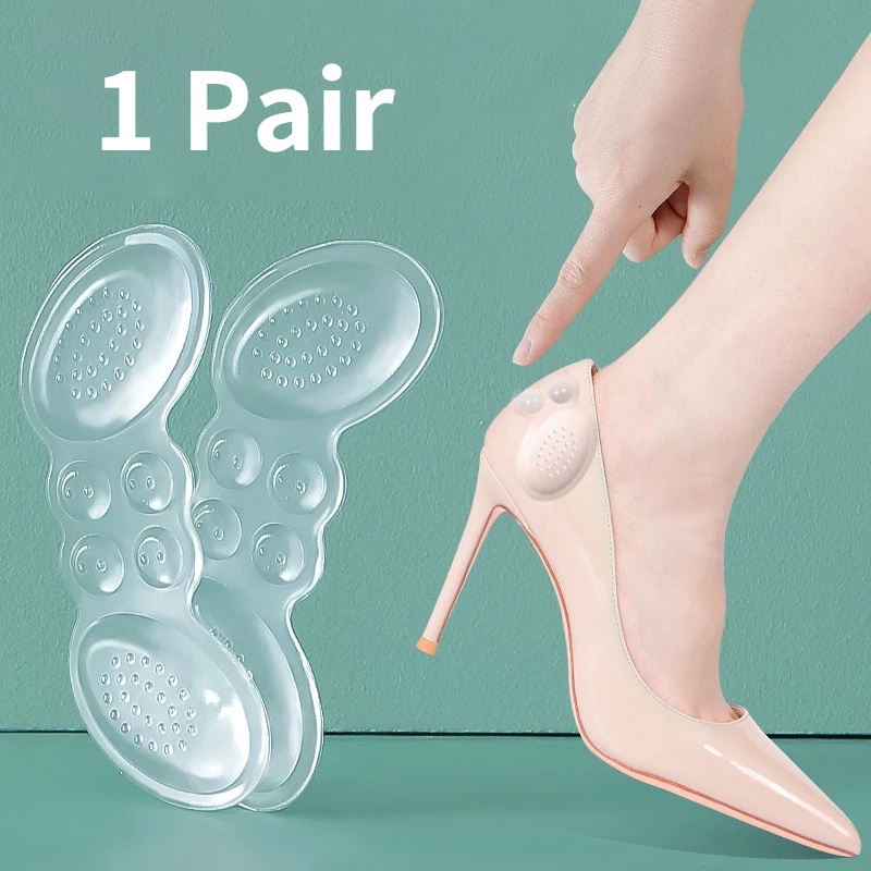 Miếng Dán Gót Chân Bằng Silicon Trong Suốt Giúp Giảm Đau Dành Cho Nữ