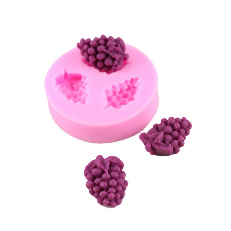 1 X Khuôn Silicone Làm Bánh Kẹo Hình Chùm Nho