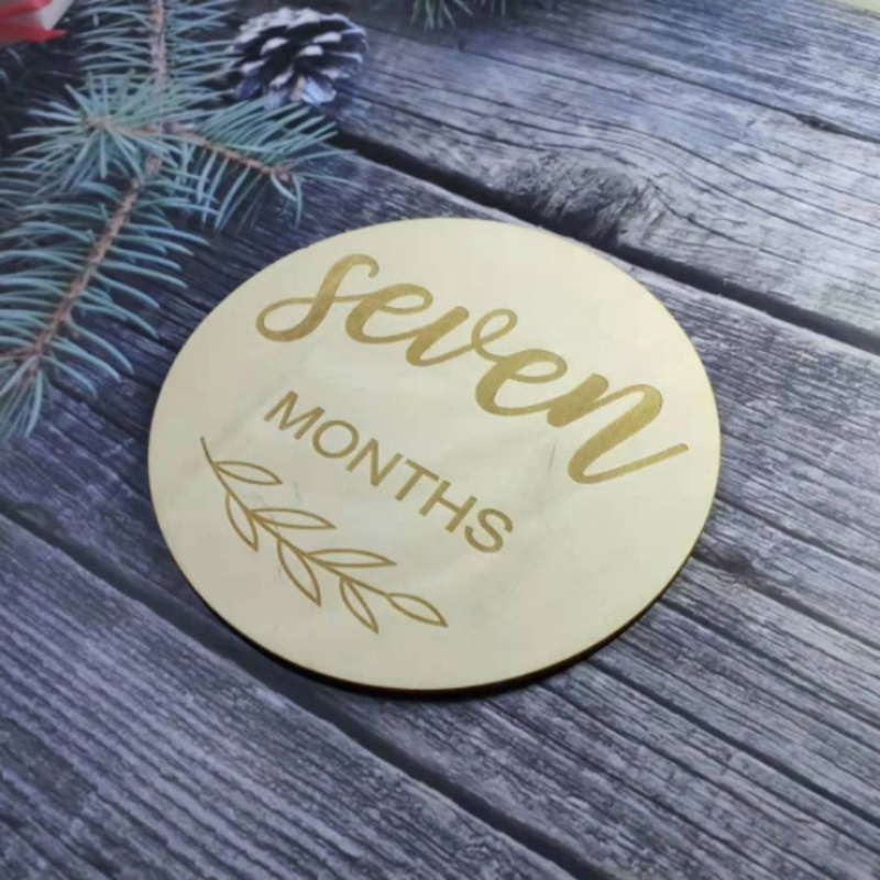 Set 12 Tấm Thẻ Ghi Âm Phát Triển Theo Tháng Làm Thủ Công Kỷ Niệm Cho Bé Sơ Sinh