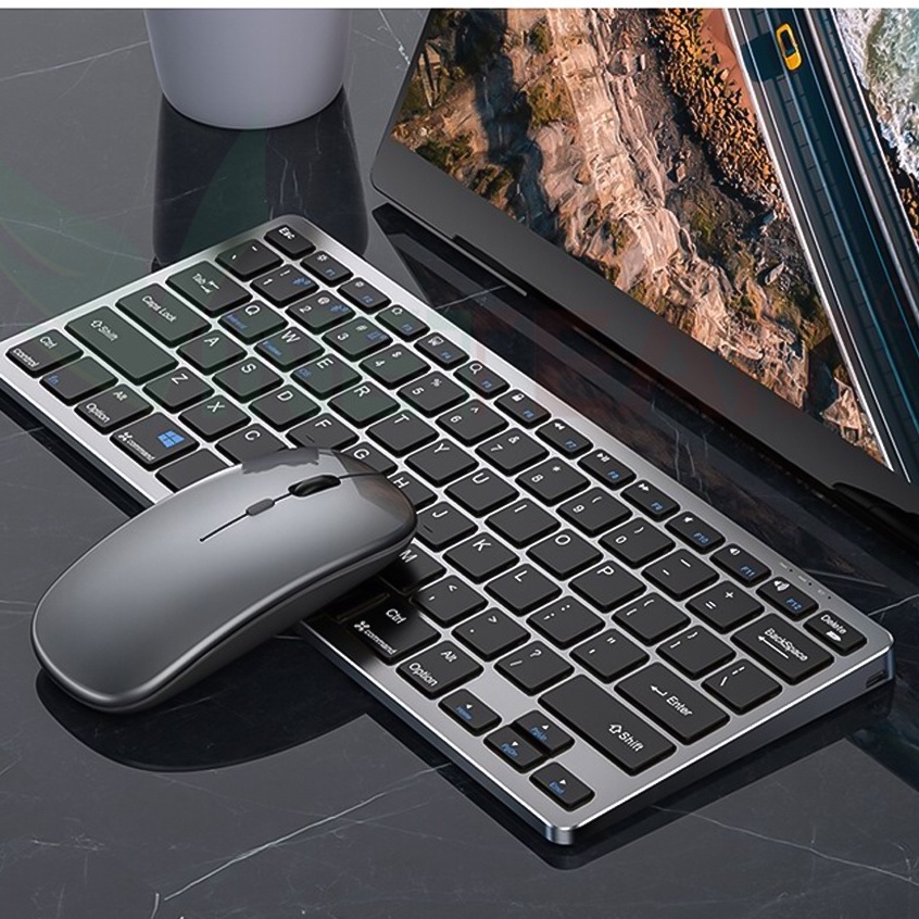 Bàn phím và chuột không dây VINETTEAM KB-1,Kết nối 2.4G ,Bluetooth 5.0 mini cho điện thoại,ipad,laptop, macbook... -4741