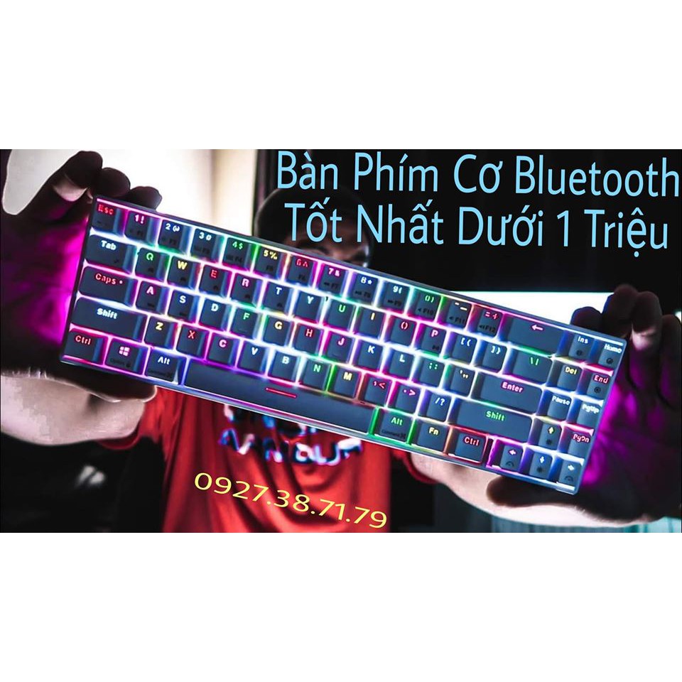 RK71 HOTSWAP - Bàn phím cơ không dây  - Bluetooth 5.1 - Wireless 2.4Ghz - Phần mềm Custom bàn phím và Led RGB