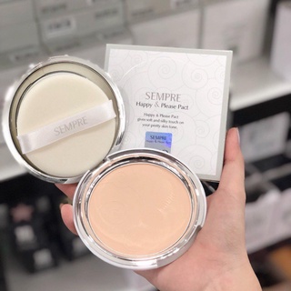 Phấn Phủ Geo trắng siêu mịn Sempre Happy & Please Pact