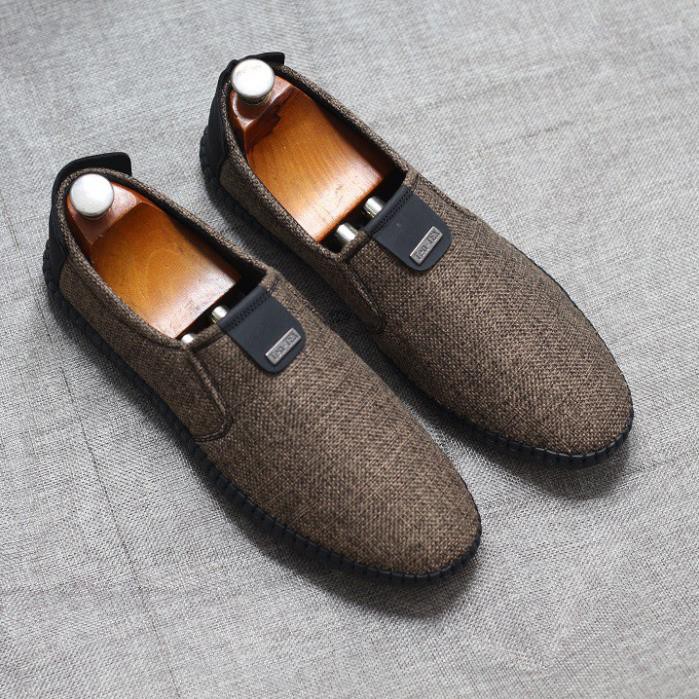 Giày lười nam vải jean đế khâu chăc chắn ( bảo hành 6 tháng) | BigBuy360 - bigbuy360.vn