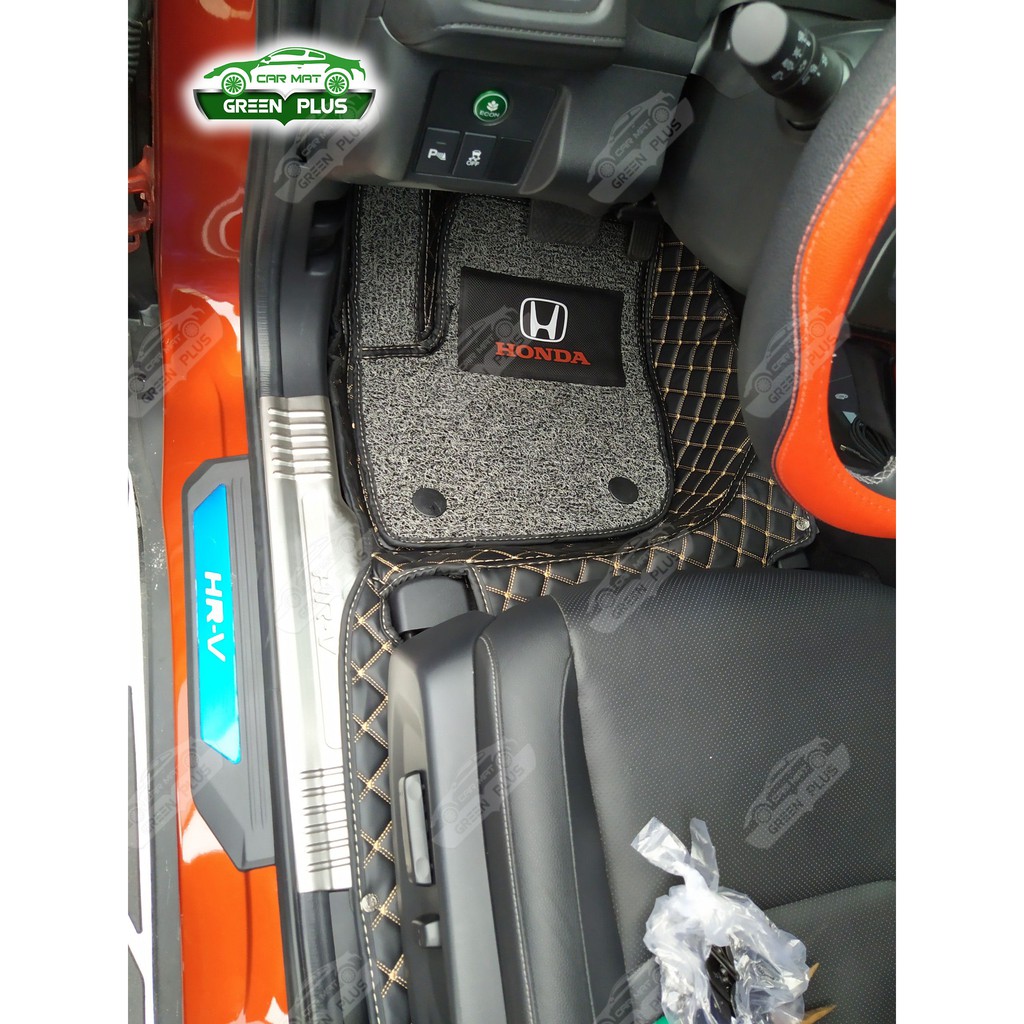 Thảm lót sàn ô tô 6D Honda HRV 2018-2020 chống nước, không mùi, phủ kín 90% sàn xe