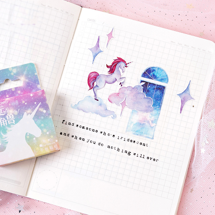 Hộp 46 Sticker Trang Trí Kiểu Dáng Dễ Thương