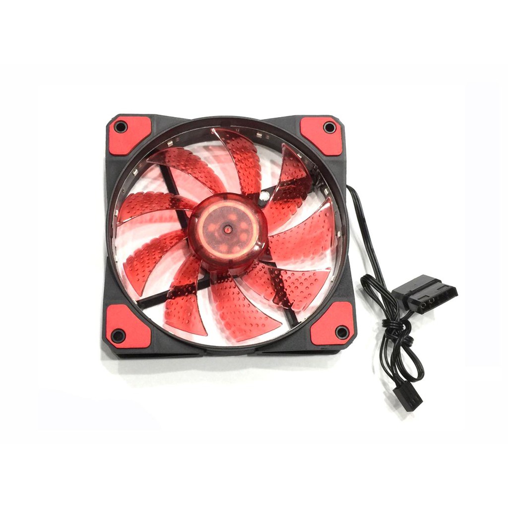 Fan case quạt tản nhiệt thùng máy cpu 12CM 12 INCH có đèn led 15 đèn CD 1225L 12FA màu trắng , đỏ ,xanh lá,xanh dương