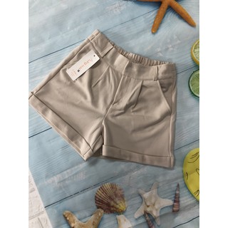 quần short nữ cúc khóa gấu lật