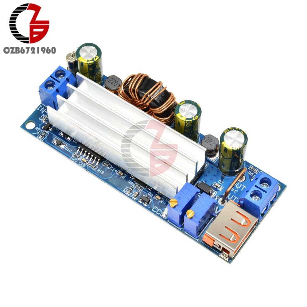 80W CC CV Boost Converter Module 2-24V to 3-30V Step Up Power Supply Transformer Voltage Regulator 3.3V 5V 6V 12V 24V with USB