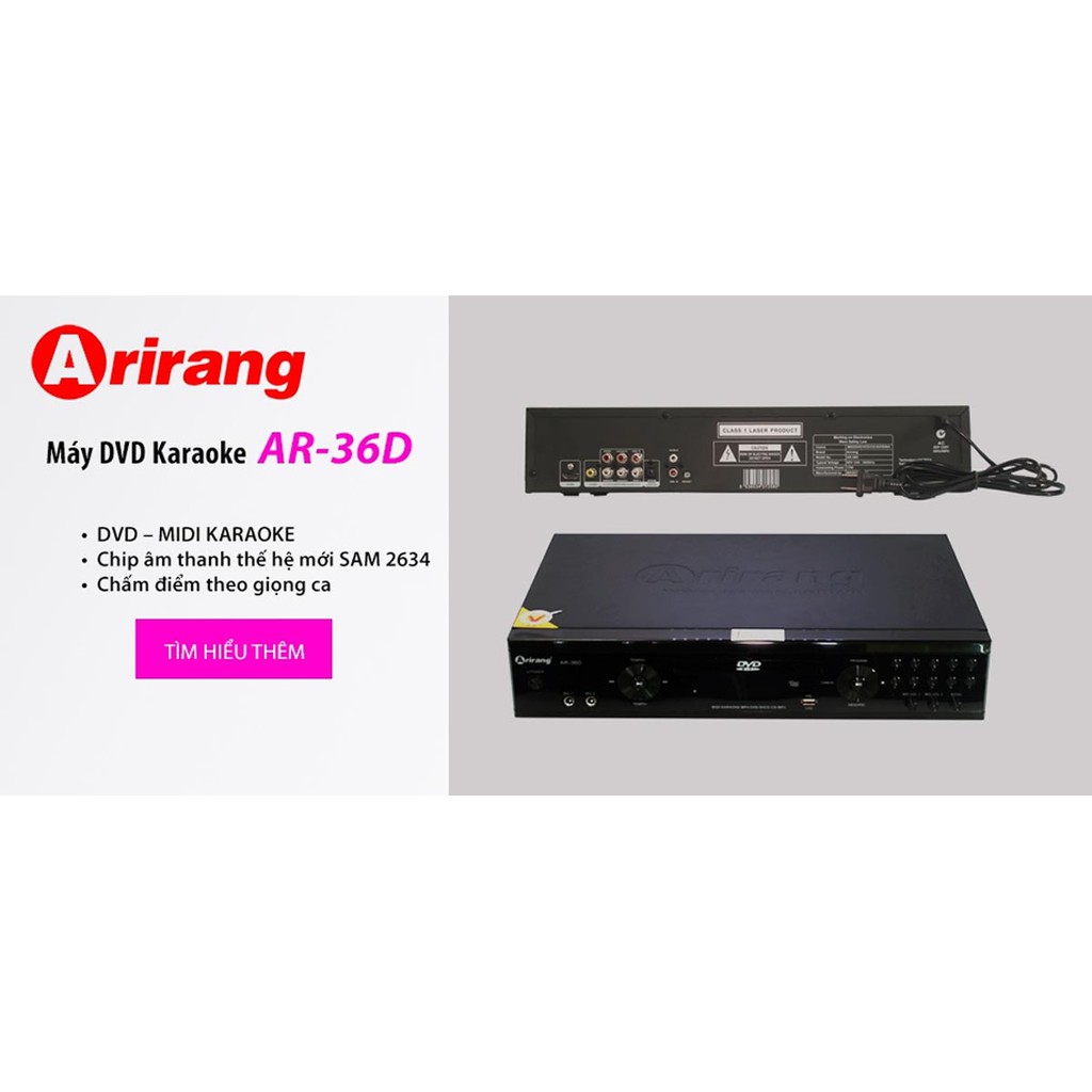 Đầu Karaoke 5 Số Arirang AR-36D