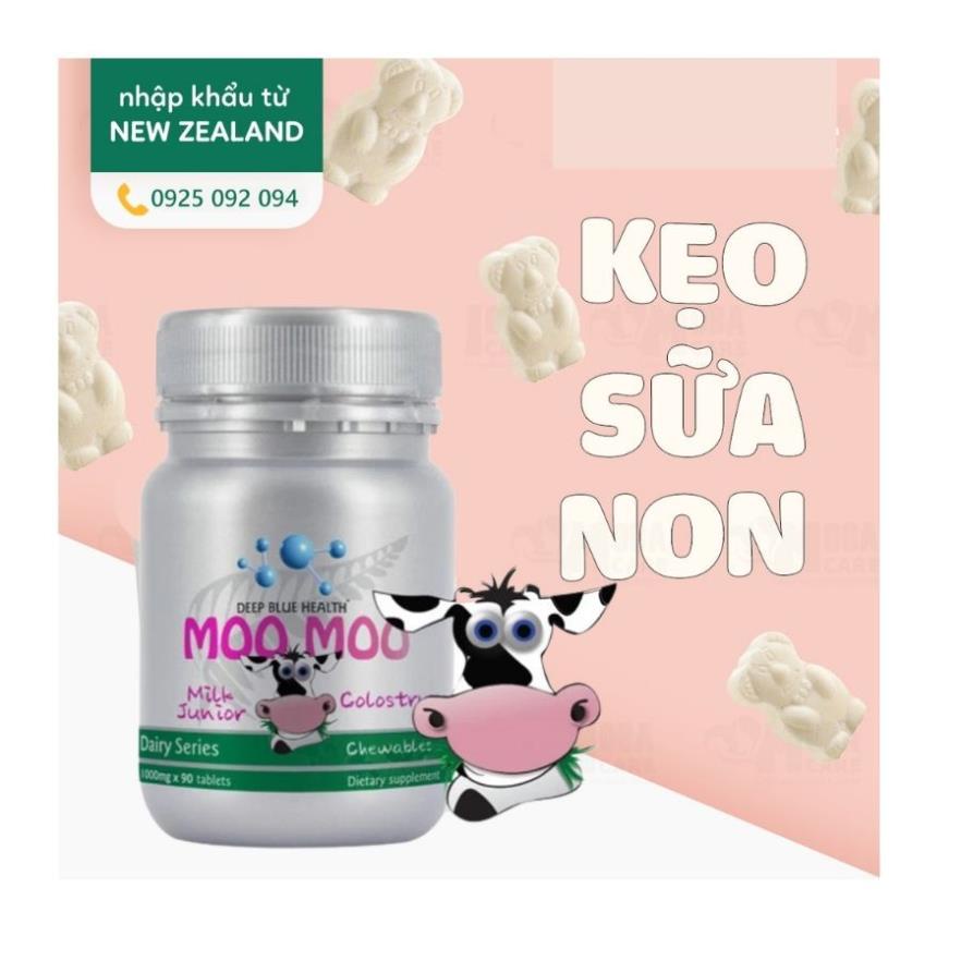 [Hỏa tốc] Kẹo Sữa Non Deep Blue Health Moo Moo (90 viên)