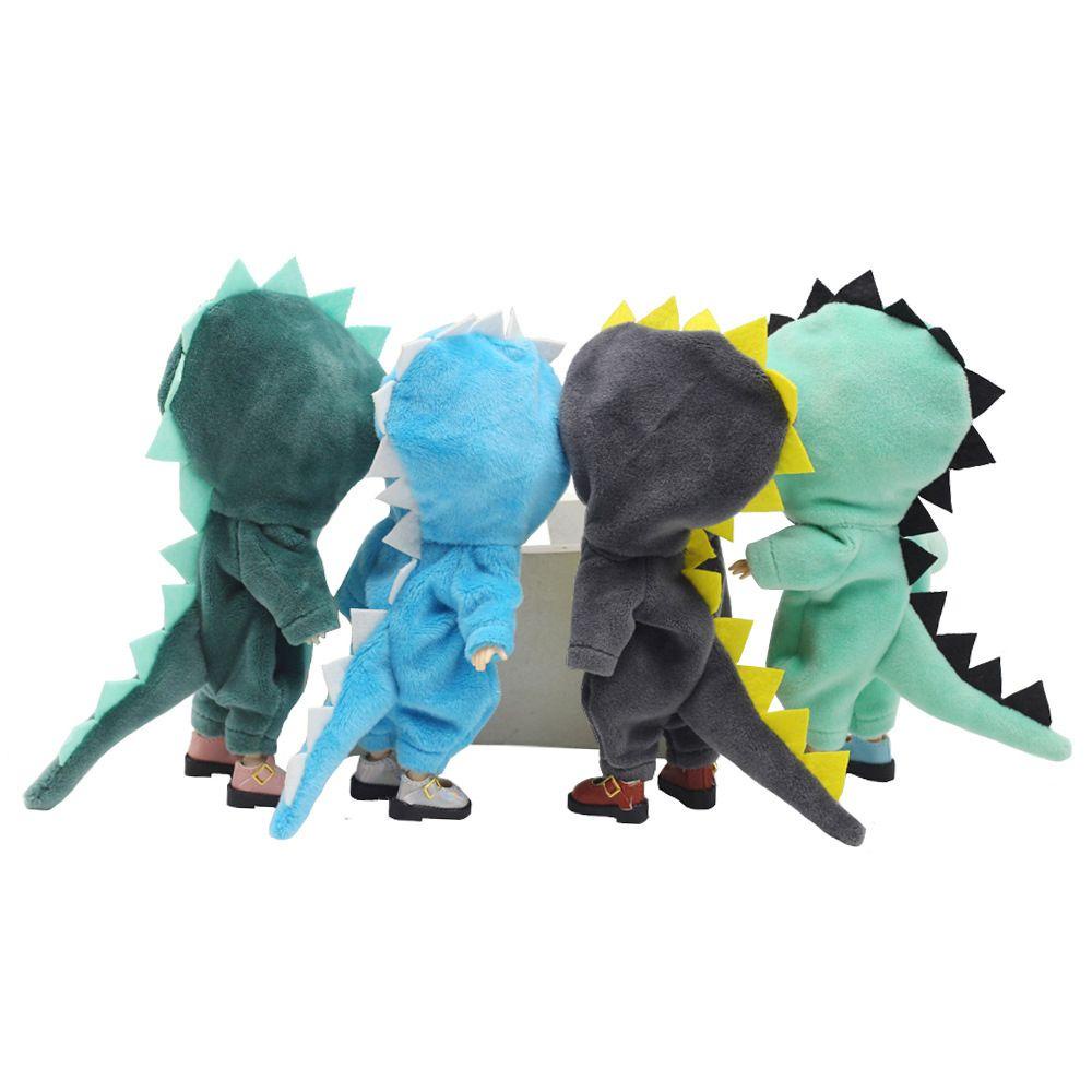 Bộ Quần Áo Bằng Vải Lông Họa Tiết Hoạt Hình Màu Cầu Vồng Dành Cho Búp Bê