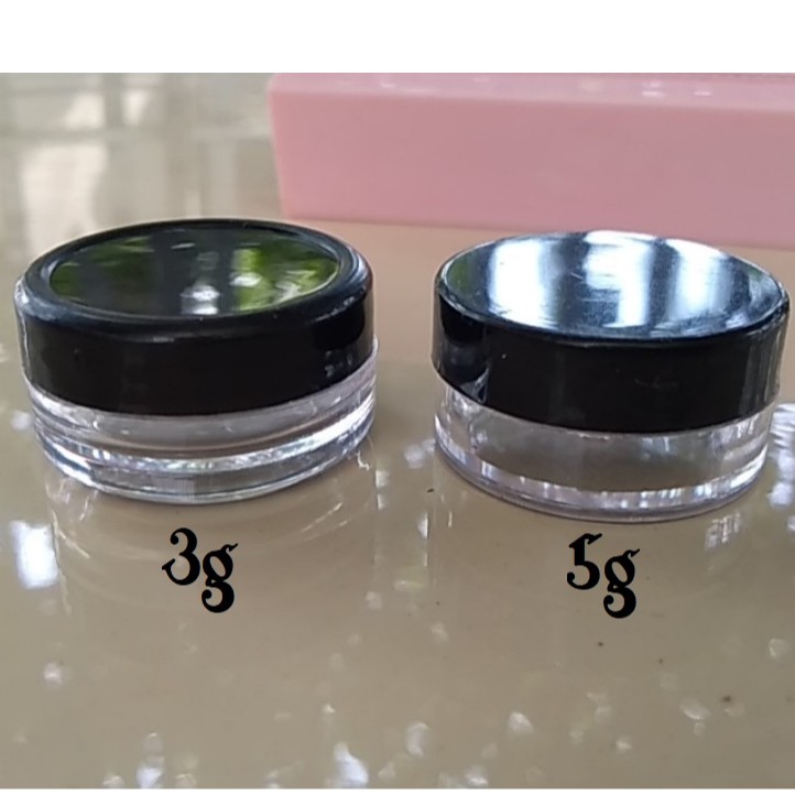 Hủ chiết mỹ phẩm tròn 3g / 5g nhiều loại - hũ nhựa đựng kem du lịch.
