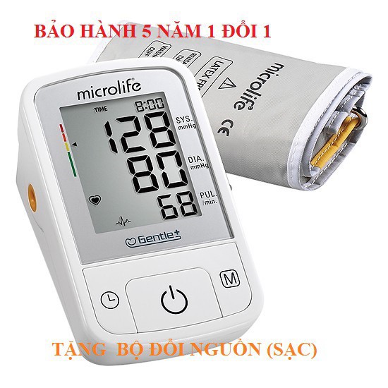 (có sẵn) (Tặng bộ đổi nguồn) Máy đo huyết áp Microliffe BP A2 BASIC