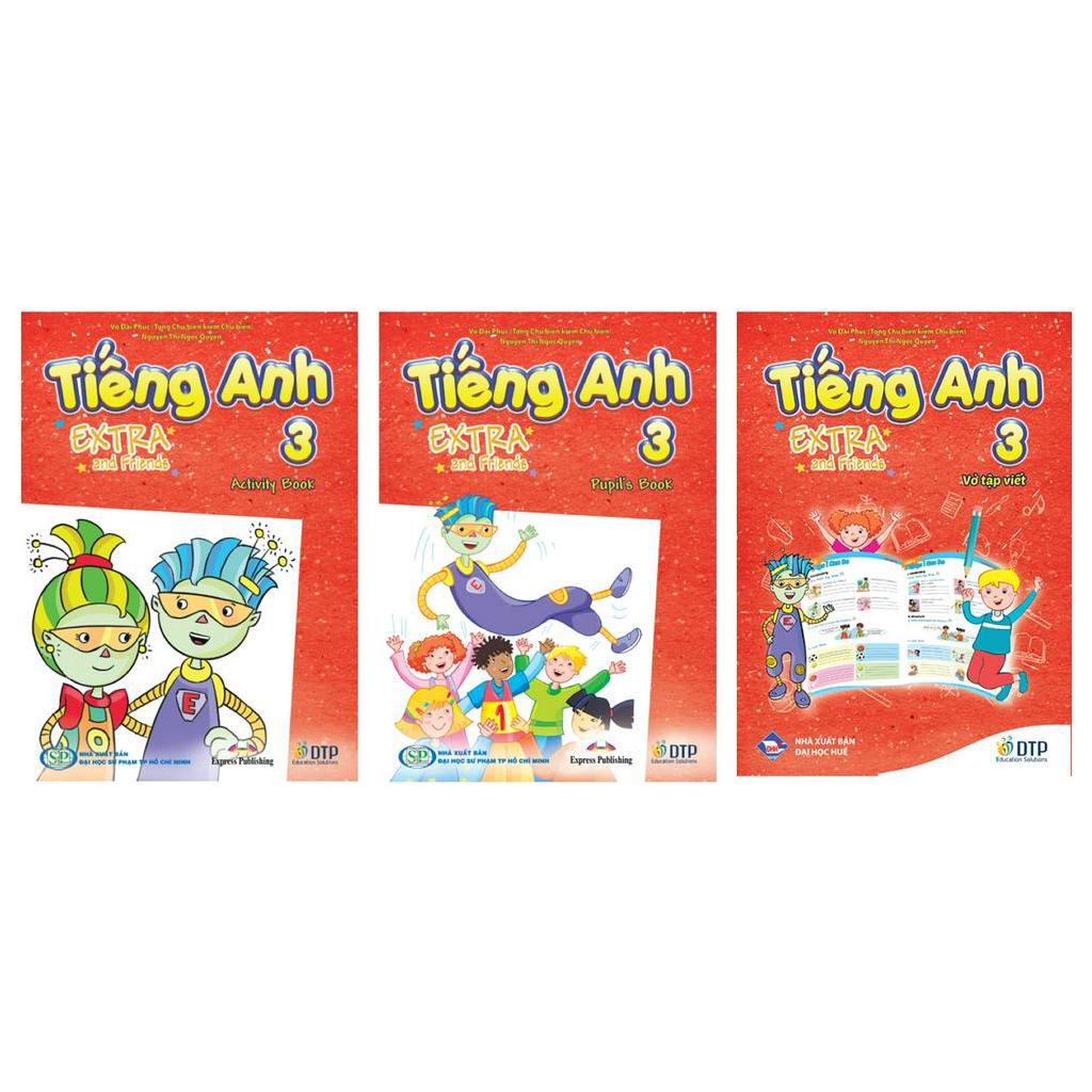 Sách - DTPbooks - Tiếng Anh 3 Extra and Friends trọn bộ (SB+WB+NB) | BigBuy360 - bigbuy360.vn