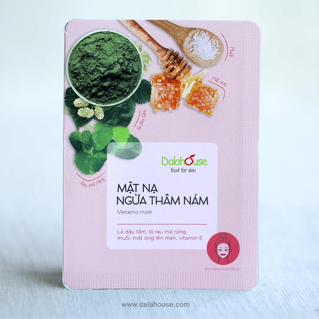 Mặt nạ gel dưỡng ẩm da thiên nhiên ngừa mụn và ngừa thâm nám Dalahouse