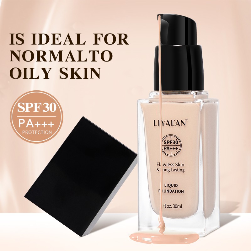 Kem Nền LIYAL'AN Dạng Lỏng Với Chỉ Số SPF30 30ml Kiểm Soát Dầu Lâu Trôi Chống Thấm Nước Trang Điểm Tự Nhiên | BigBuy360 - bigbuy360.vn
