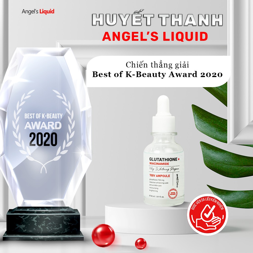 Huyết Thanh Serum Truyền Trắng Mờ Nám Angel's Liquid 5% Niacinamide 30ml Dưỡng Trắng Mờ Thâm Se Lỗ Chân Lông 28 Ngày