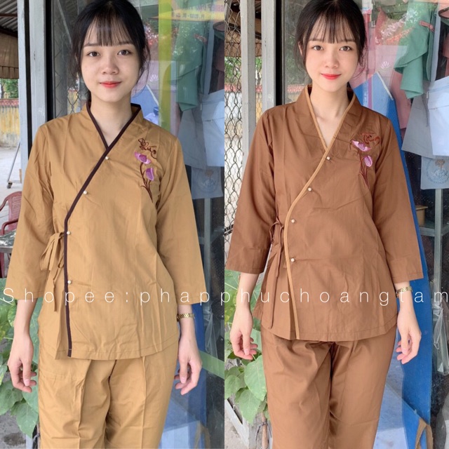 Áo Lam Đi Chùa # XÉO NƠ THÊU KATE GIÁ RẺ VÔ ĐỊCH