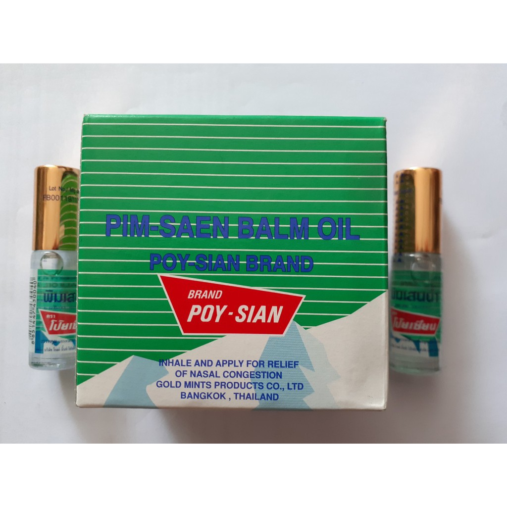 COMBO 6 CHAI Dầu lăn Poy Sian Thái lan - HÀNG CHUẨN NỘI ĐỊA THÁI