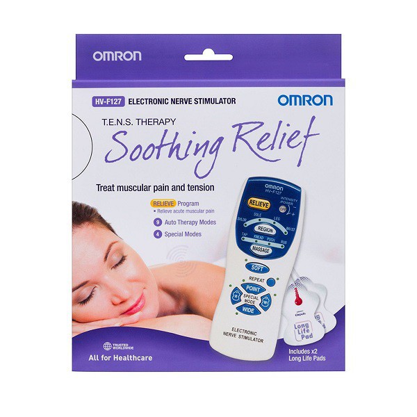 ⚡Now+Grab⚡| [Chính Hãng DKSH] Máy Massage Xung Điện: Omron HV-F127 Mát xa, Massa - GK0520