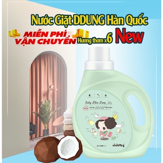 Nước giặt xà phòng DDung hương nước hoa [MỚI] 1 lít với tinh chất dầu dừa thân thiện làn da bé
