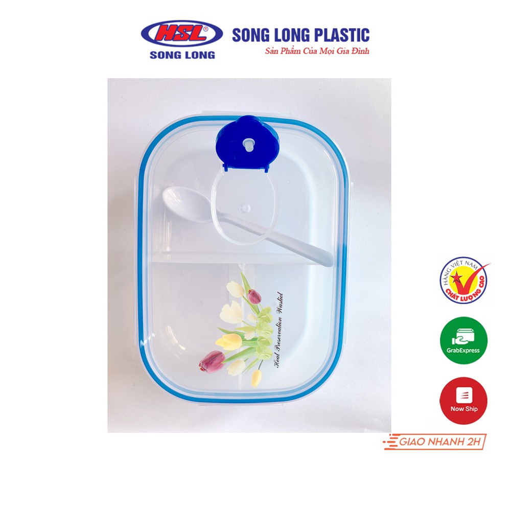 Hộp Cơm 3 ngăn 2857 Song Long Plastic sạch sẽ và tiện lợi