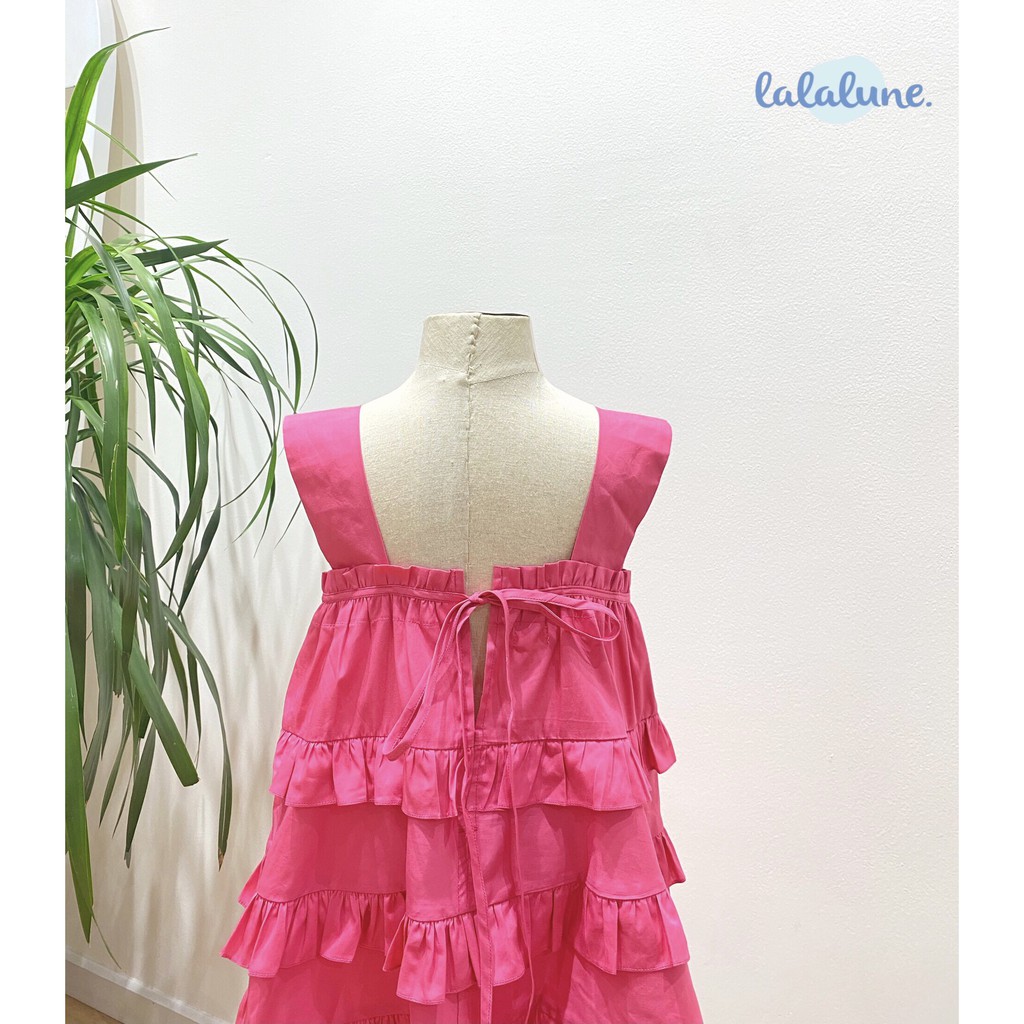 Đầm candy cotton nhật màu hồng lalalune dành cho bé 2-7y