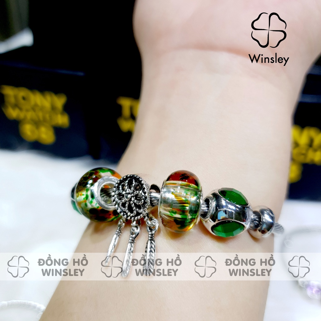 Vòng tay charm mạ bạc 925