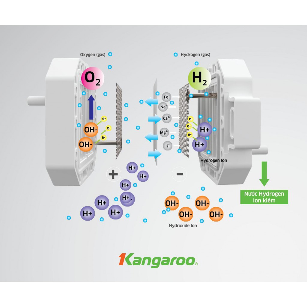 MÁY LỌC NƯỚC KANGAROO HYDROGEN ĐIỆN PHÂN ION KIỀM KG100MED