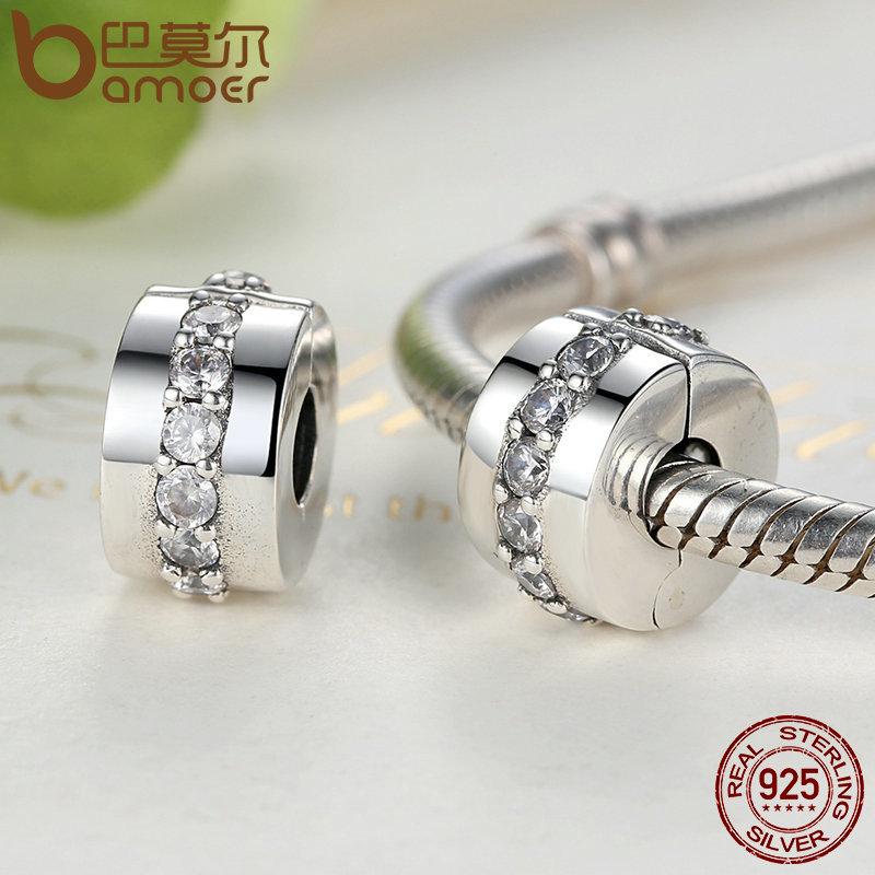 [Mã FACBGO245 giảm 10K đơn bất kì] CHARMS Bamoer Vòng Tay Mạ Bạc 925 100% Đính Đá Cz Thời Trang Cho Nữ Psc032