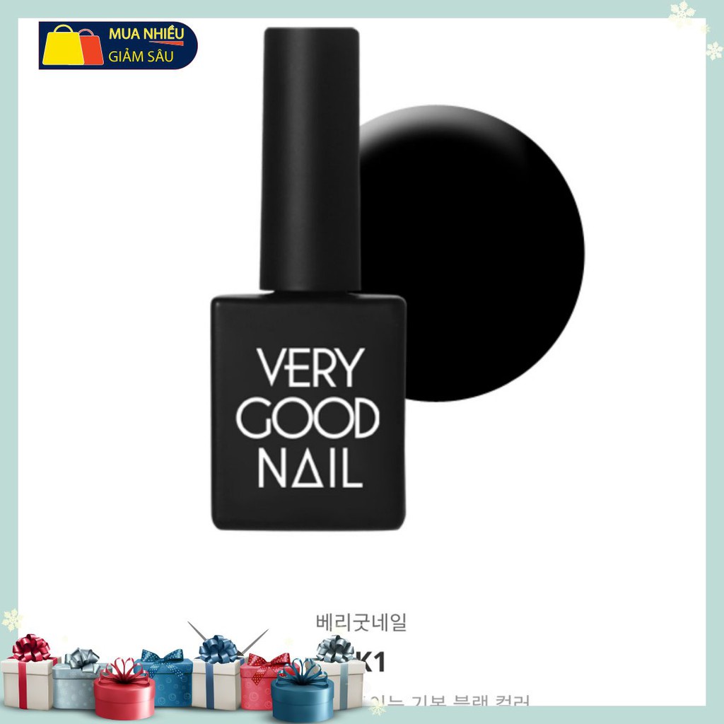 Sơn gel Very good Nail tông màu ĐEN / BLACK Colors 🔰𝑭𝒓𝒆𝒆𝑺𝒉𝒊𝒑 🔰Sơn gel cao cấp Hàn quốc