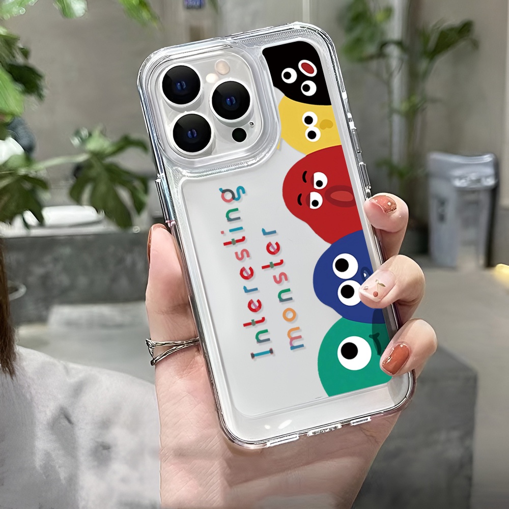 Ốp Điện Thoại Trong Suốt Họa Tiết Hoạt Hình Cho iphone 14ProMax 14Plus 13 11 12 7Plus X XR