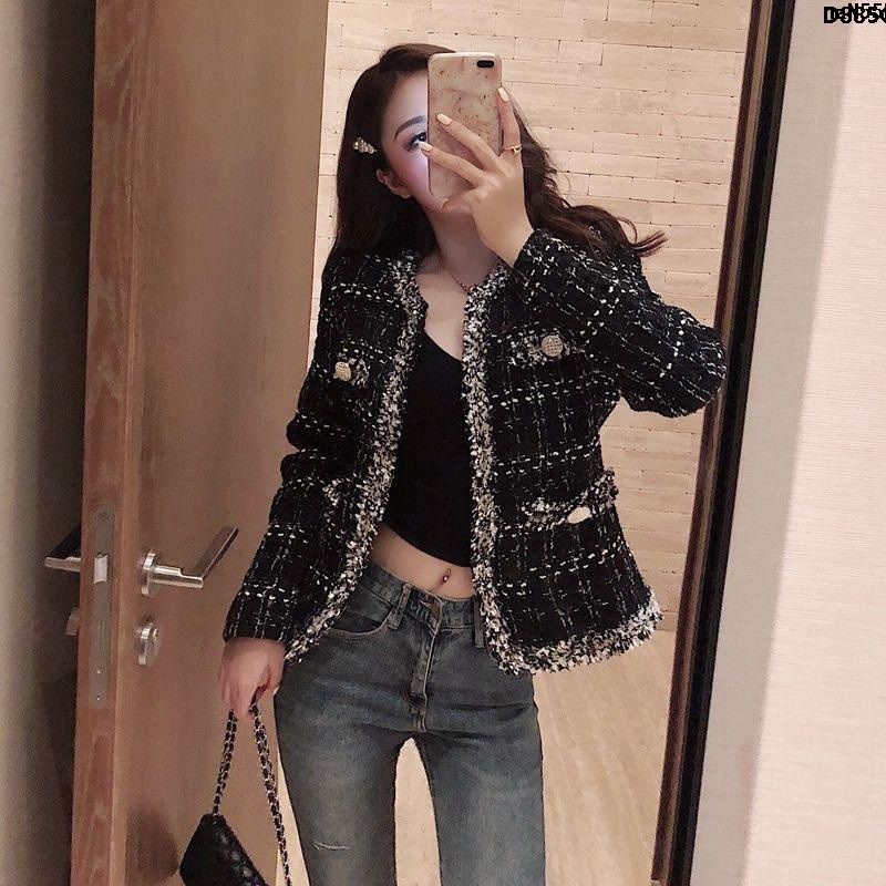 Áo Khoác Cardigan Phong Cách Hàn Quốc Cổ ĐiểnÁo Tweed Dáng Rộng Thời Trang Dành Cho Nữ