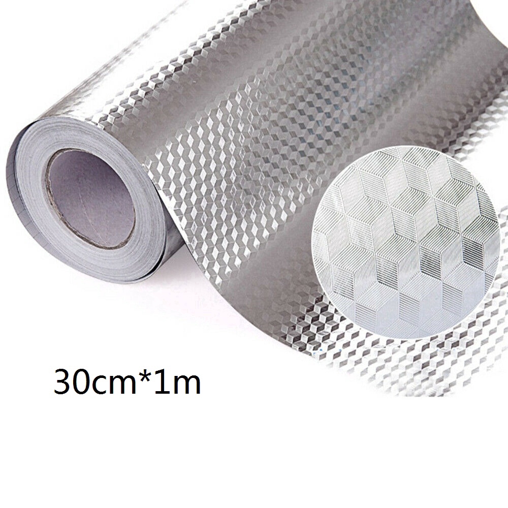 Miếng dán tường nhà bếp chống bám dầu và nước chịu nhiệt độ cao đa năng tiện lợi 1m