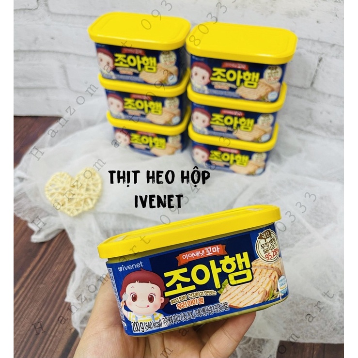 THỊT HEO HỘP SPAM IVENET HÀN QUỐC 12m+