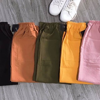 Quần Jogger đũi thêu cá tính