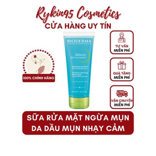 [CHÍNH HÃNG] Sữa rửa mặt tạo bọt cho da dầu mụn nhạy cảm Bioderma Sebium Gel Moussant