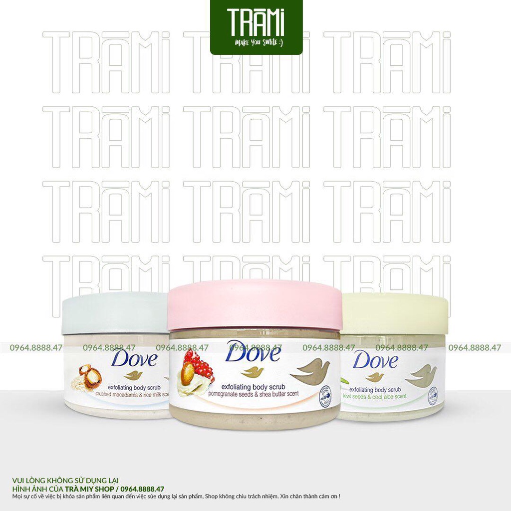 [CHÍNH HÃNG] Tẩy Tế Bào Chết Dove Exfoliating Body Scrub 298gr Của Mỹ.