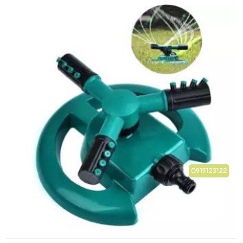 Đầu tưới 3 cánh xoay 360° Chân đế hình mặt trăng Lắp nối nhanh 16