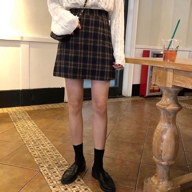 Chân váy chữ A bigsize kẻ 6-100kg