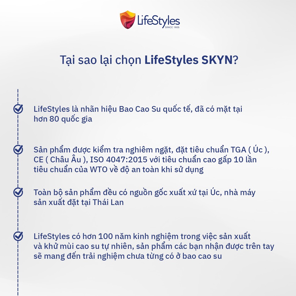 Bao cao su LifeStyles Fantasy có gân ngang ôm sát cao cấp 3 bao