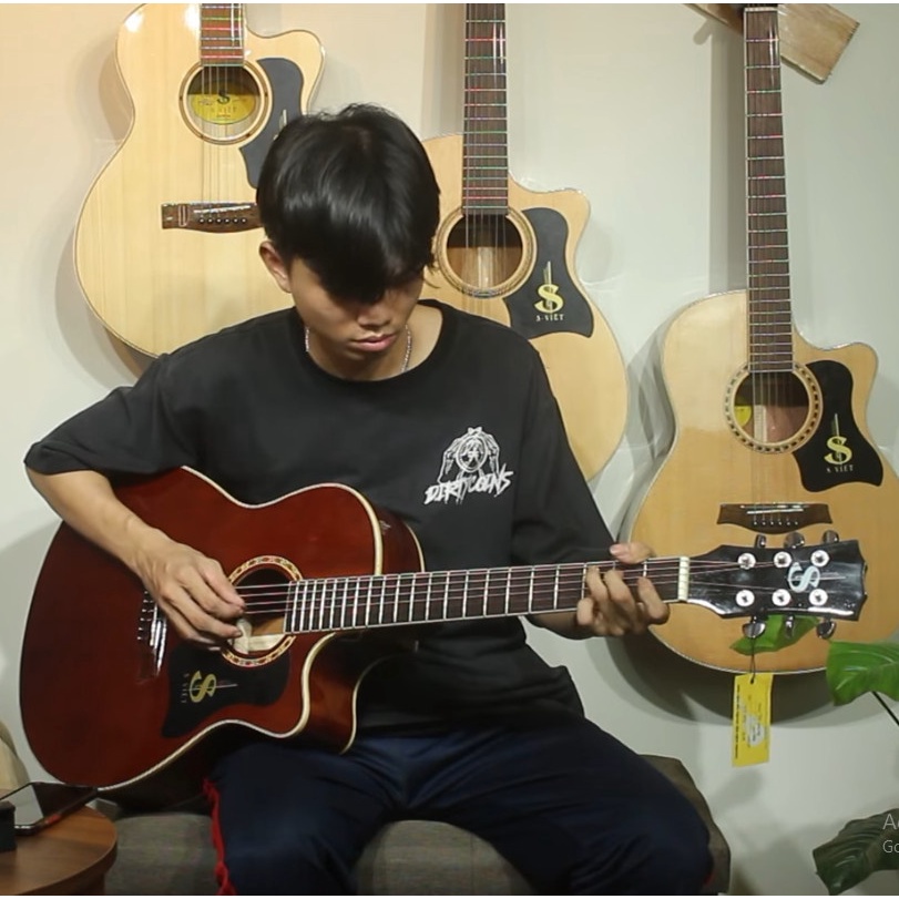 Đàn guitar gỗ thịt cao cấp chính hãng mã CV25. CVAC25 và CVAC30 tại Guitar S Việt