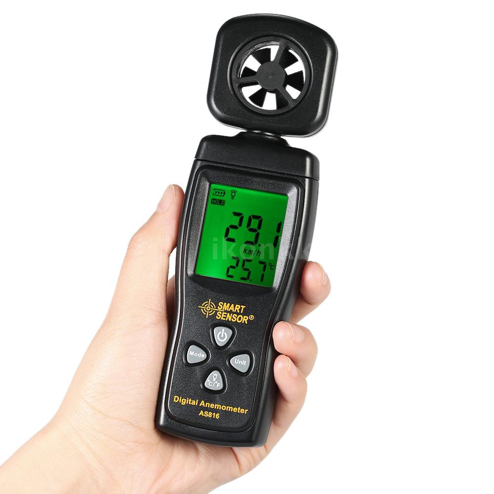 Máy đo tốc độ gió kỹ thuật số mini với màn hình hiển thị LCD chuyên dùng