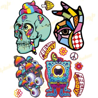 Sticker4Bike - Sticker Nấm Psilocybe 01 Phản Quang Siêu Đẹp
