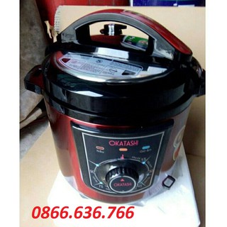 Nồi áp suất điện đa năng okatashi 6lít cao cấp