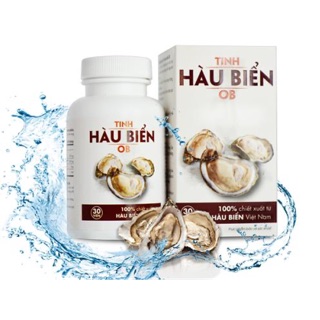 Tinh Hàu Biển OB - Chiết Xuất Từ Hàu Biển Tươi, chai 30 viên